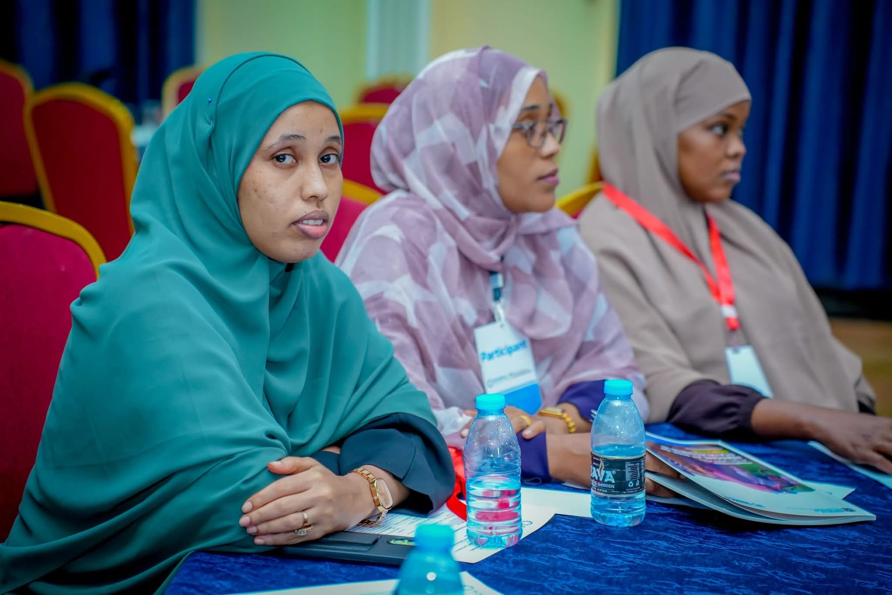 Delegates following the programme