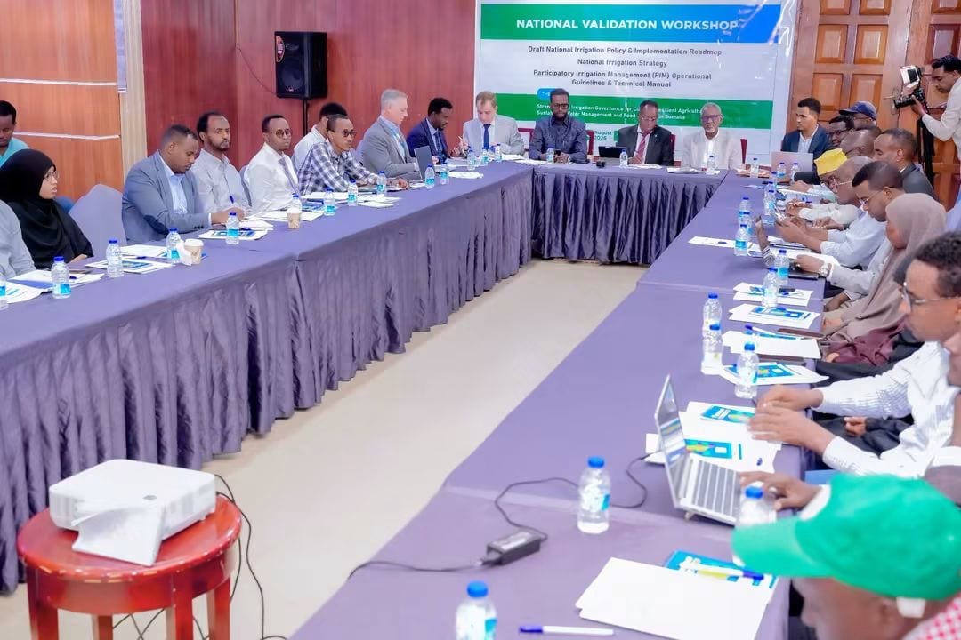 Heen Media covering a public dialogue, workshop, or partnership event in Somalia