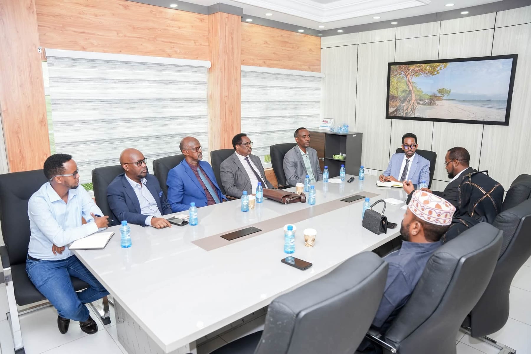 Heen Media covering a public dialogue, workshop, or partnership event in Somalia